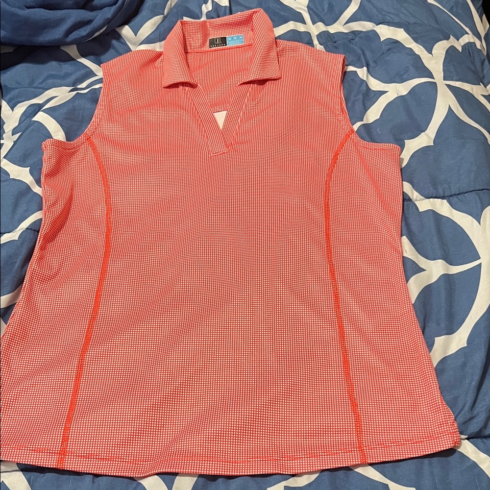 PGA Tour Coral Sleeveless Tank Top
